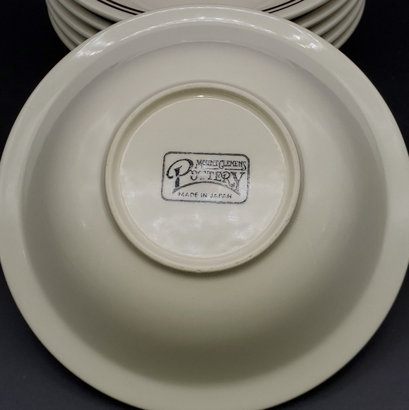 MOUNT CLEMENS POTTERY 6PC POPCORN BOWL SET - Picture 4 of 5